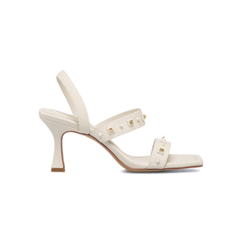 Sandali bianchi con tacco 7,5 cm e borchie ALDO Louella, Donna, SKU w042000616, Immagine 0